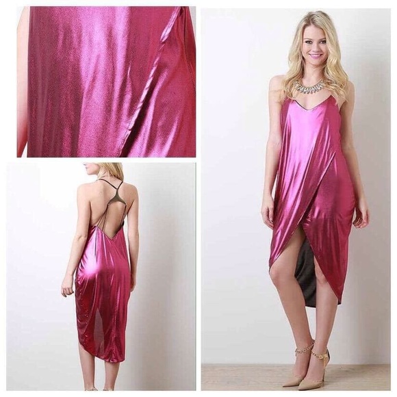 Dresses & Skirts - Pink Metallic Dress